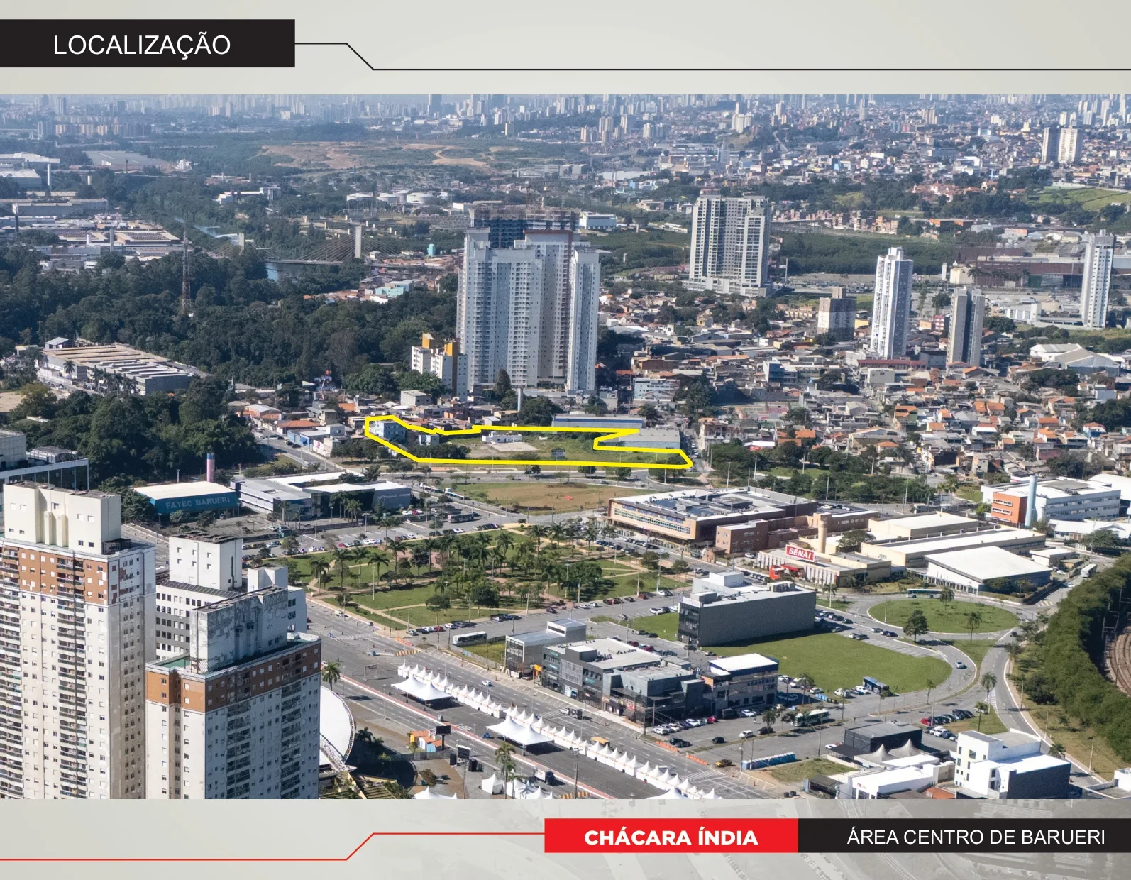 Área à Venda no Centro de Barueri – 11.462,97m² ao Lado da Castelo Branco